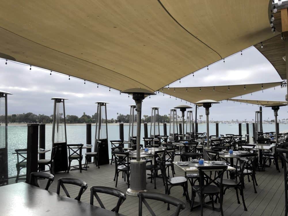 Tidal oceanside restaurant Paradise Point Resort San Diego
