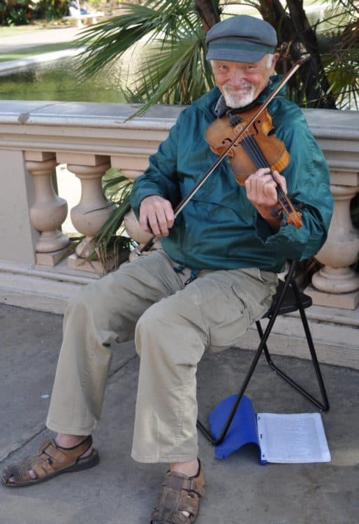 musician violinist Balboa Park