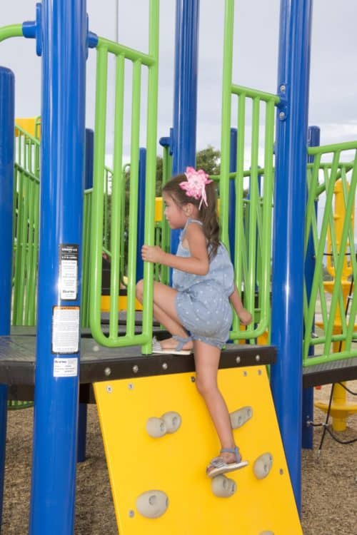 Girl Climbing Playground Reid Park Tucson | Park Profile: Gene C. Reid Park
