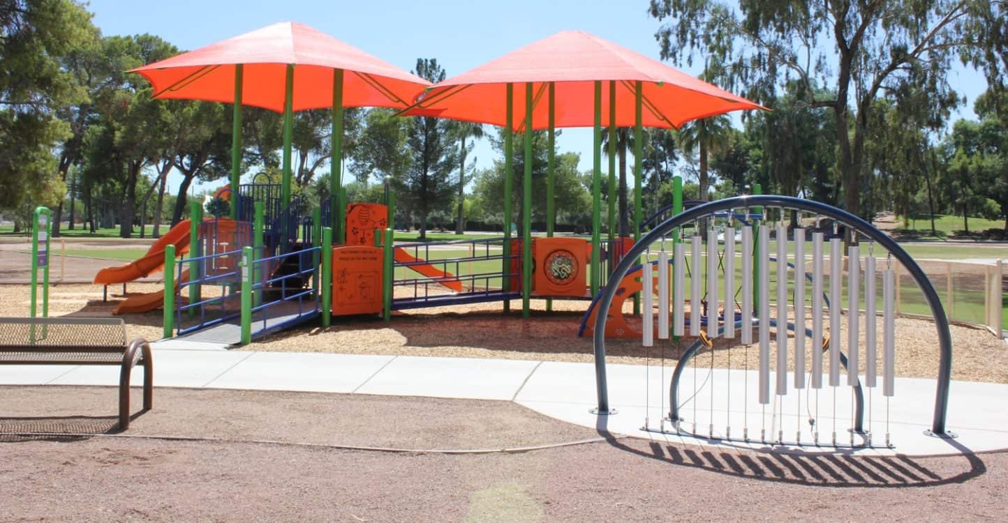 Orange Covered Playground Music Reid Park Tucson | Park Profile: Gene C. Reid Park