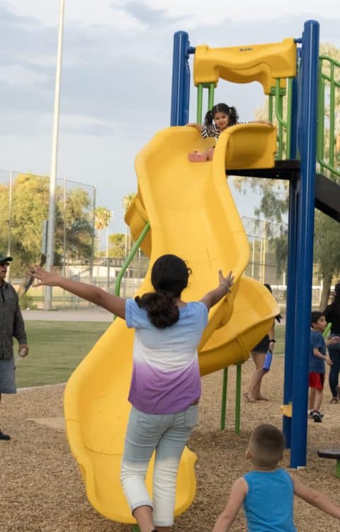 Yellow Slide Playground Small Child Reid Park Tucson | Park Profile: Gene C. Reid Park