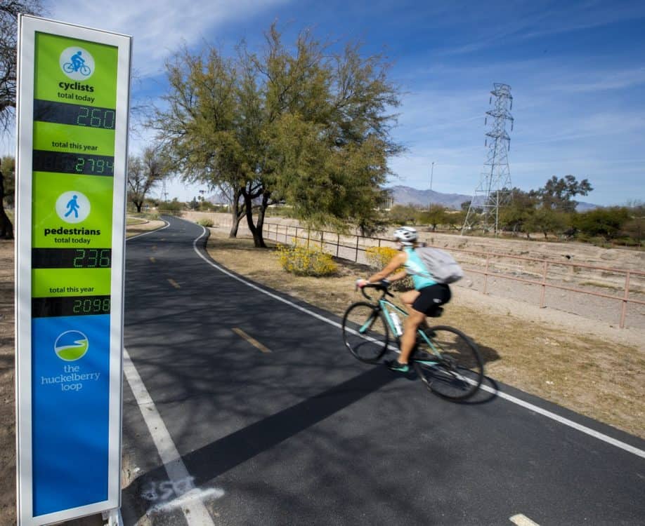 cyclists pedstrians Chuck Huckelberry Loop Tucson | Chuck Huckelberry Loop: A Guide