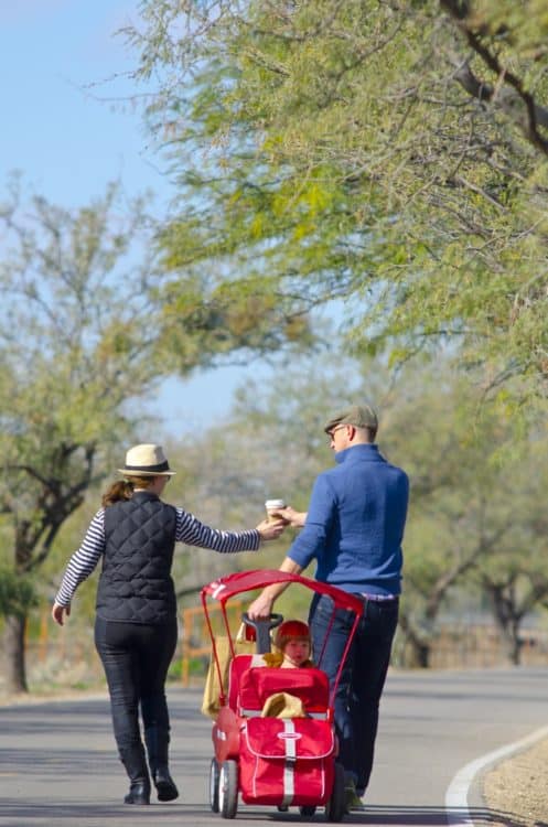 family preschooler walking Chuck Huckleberry Loop Tucson | Chuck Huckelberry Loop: A Guide