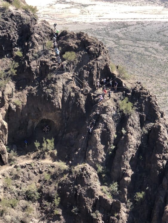 hiking climbing steel cables Hunter Trail Picacho Peak State Park | Picacho Peak State Park: A Guide