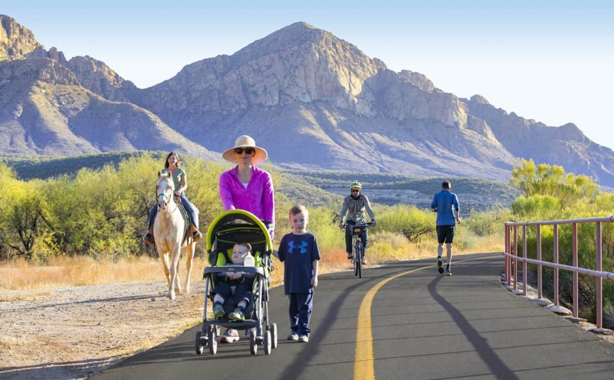 stroller-bike-rider-horseback-runner-Chuck-Huckelberry-Loop-Tucson
