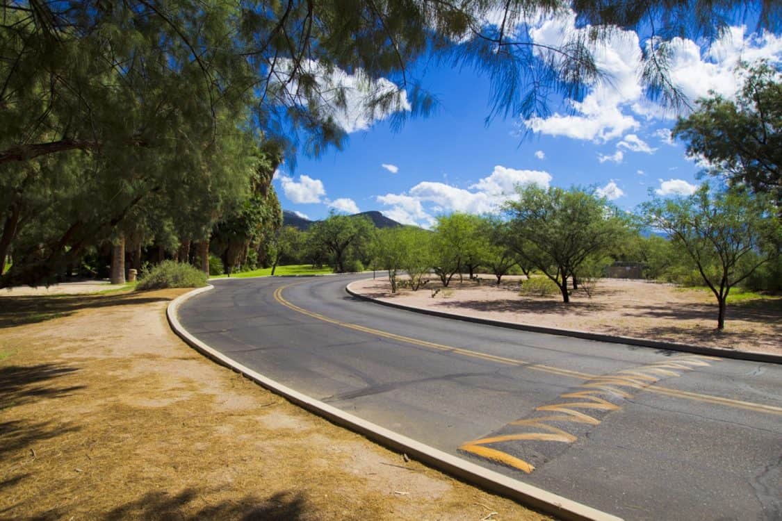 Road Entrance Agua Caliente Park | Park Profile: Agua Caliente Park