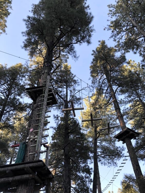 Flagstaff Extreme Adventure Course Obstacles | Road Trip Guide: Tucson to Flagstaff