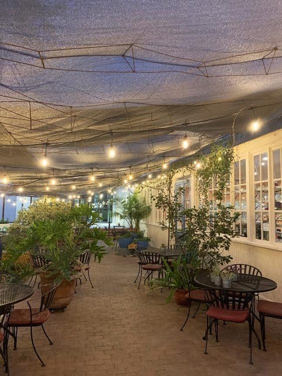 Cafe a la Cart Patio Lights Tucson | Date Night in Tucson