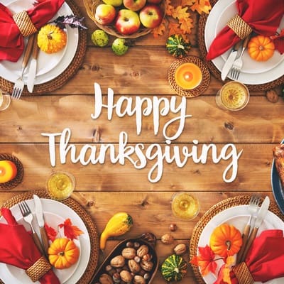 Happy Thanksgiving newsletter
