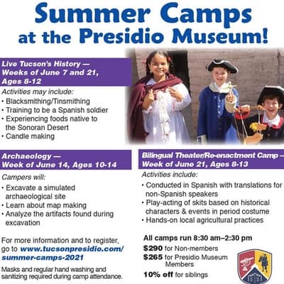 presidio museum summer camp 2021 newsletter