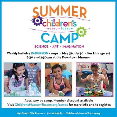 Children's Museum Tucson Summer Camps newsletter