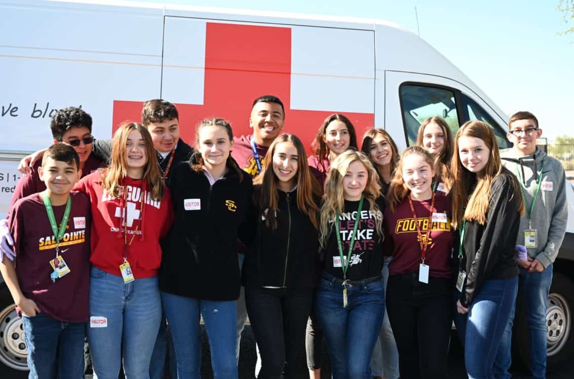American Red Cross Southern AZ Tucson Teen Volunteers from Salpointe | Places for Teens to Volunteer in Tucson