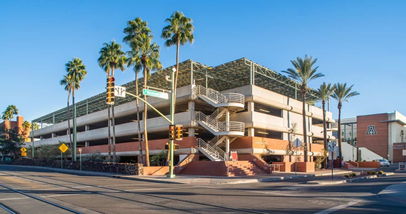 Second Street Garage University Arizona | Best Places For University of Arizona Parking