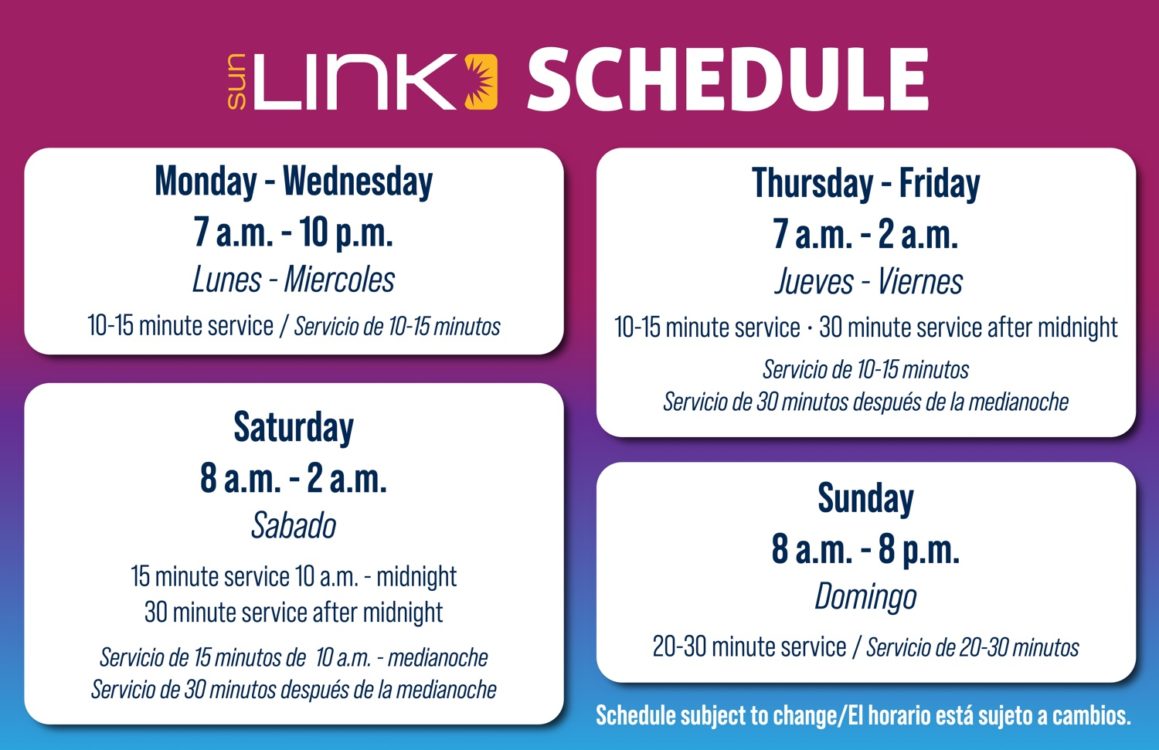 Sun Link Tucson Streetcar Current Schedule | Tucson Streetcar Guide - Parking, Passes, and Things To Do