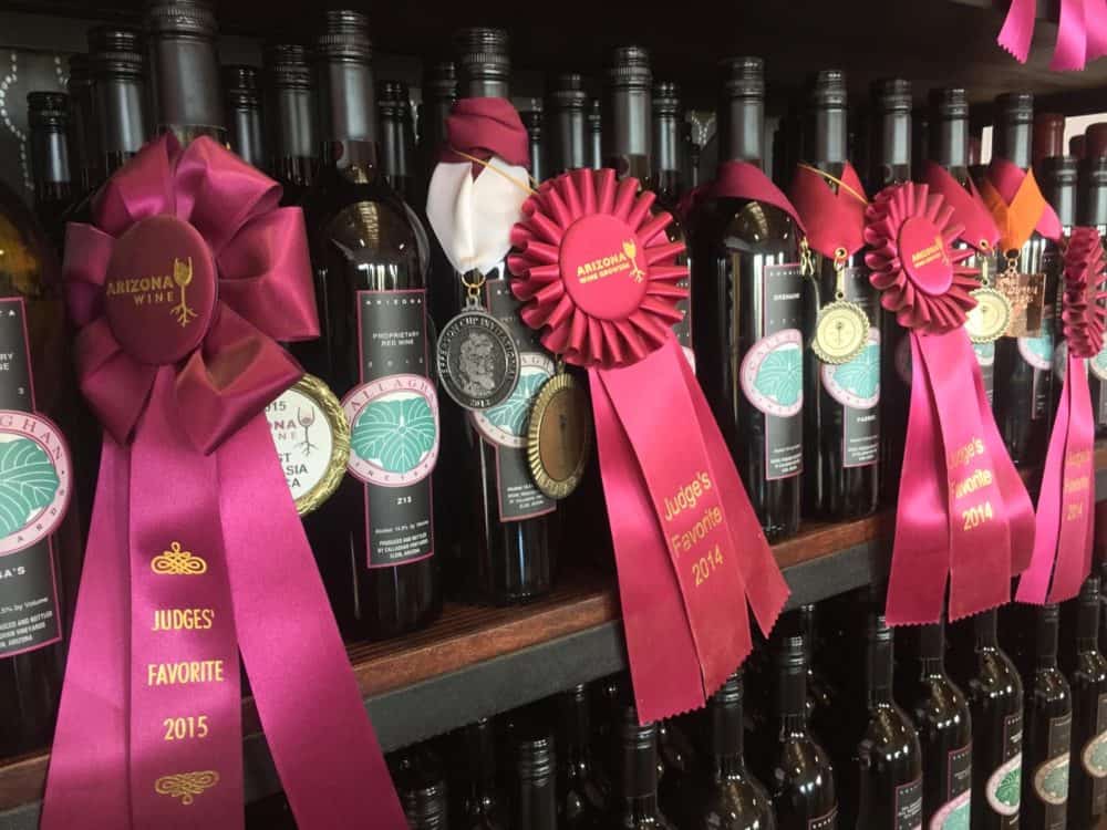 Callaghan Vineyards Wine Awards Ribbons | 14 Best Wineries to Visit in Sonoita / Elgin