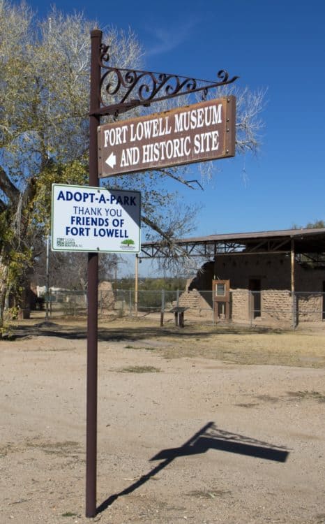 Fort Lowell Museum Historic Site Sign Tucson | Park Profile: Fort Lowell Park