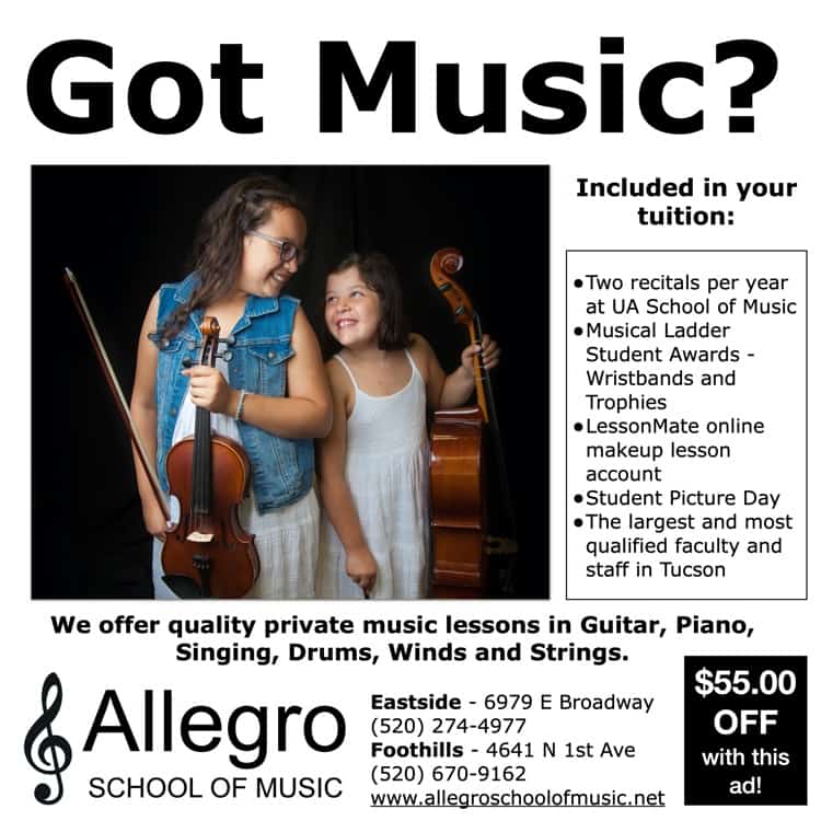 Allegro School of Music Tucson | Camps for Teens in Tucson - Summer 2022