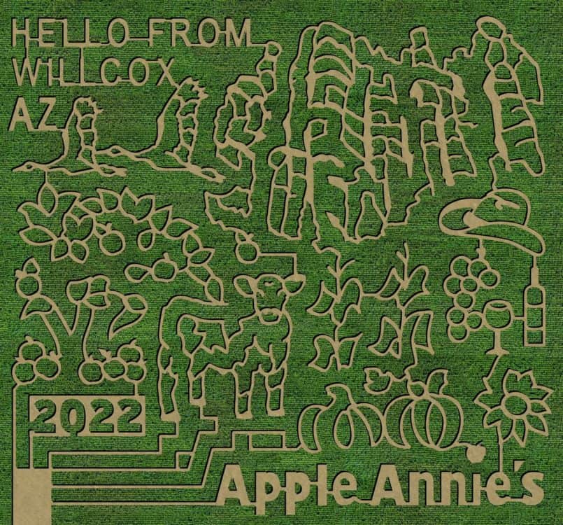 Corn Maze 2022 Apple Annies Willcox Tucson | Corn Mazes In or Near Tucson