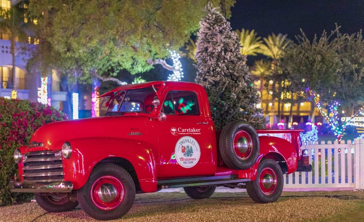 Red Truck Decor Christmas Fairmont Scottsdale Princess | Christmas at the Princess - A Magical Scottsdale Getaway!