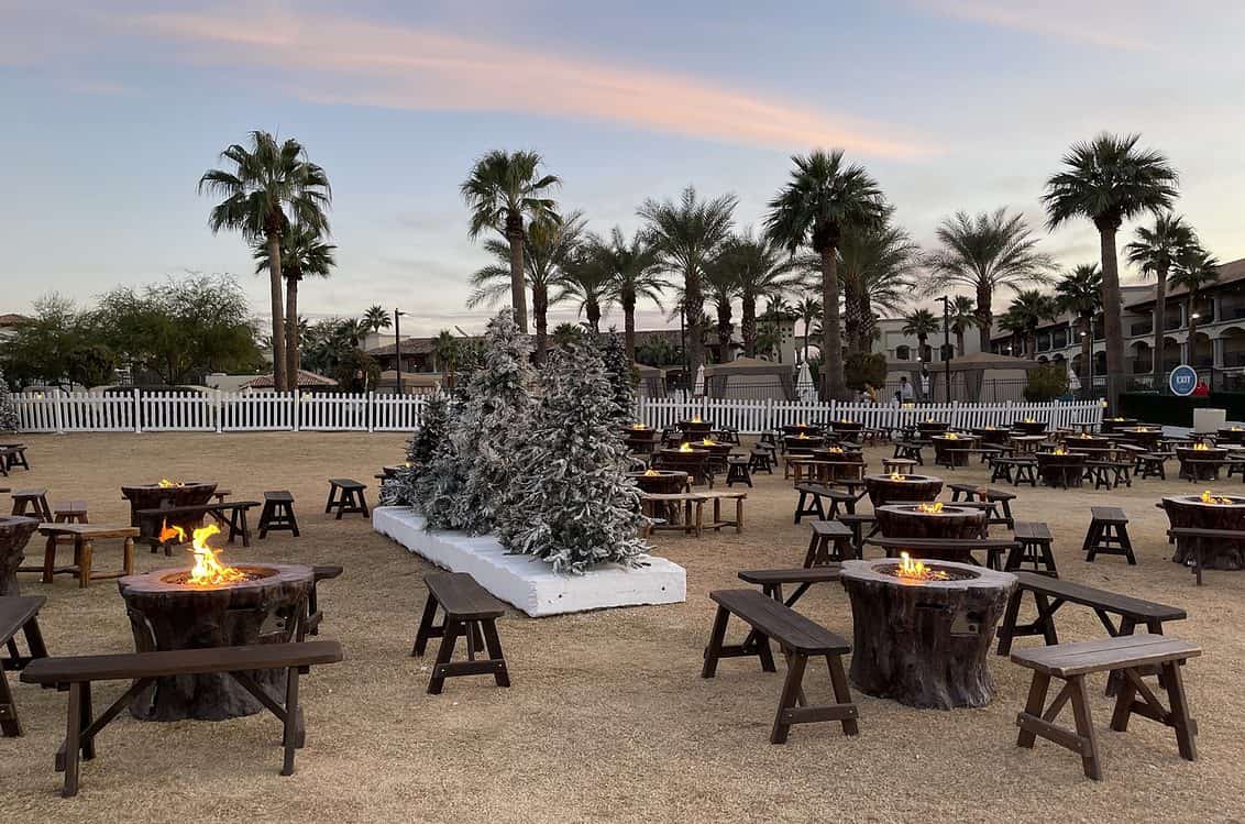 Fire Pits Cozy Christmas at the Princess Fairmont Scottsdale | Christmas at the Princess - A Magical Scottsdale Getaway!