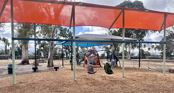Playground Swings Ft Lowell Park Tucson | Park Profile: Fort Lowell Park