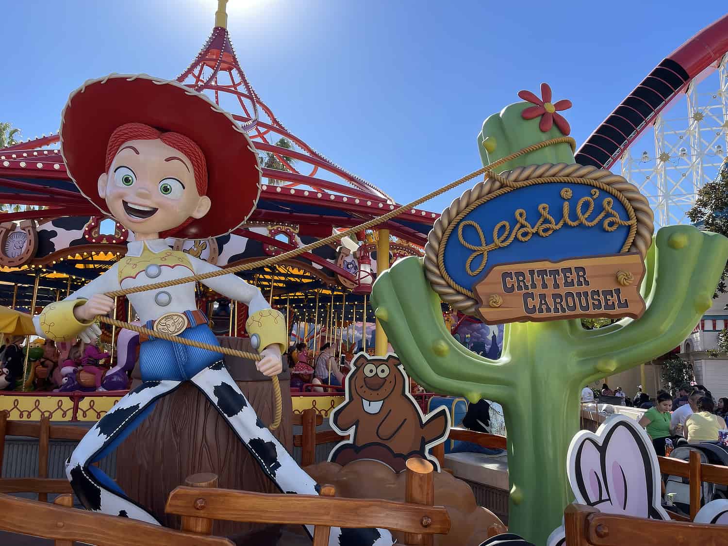 Jessies Critter Carousel Disney California Adventure Park | ROAD TRIP: Tucson to Disneyland