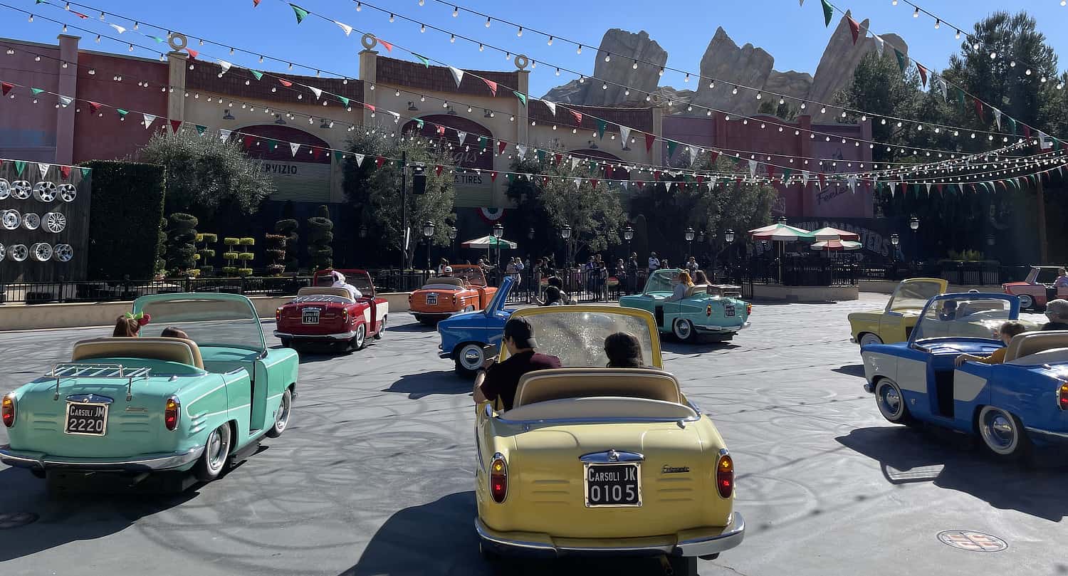 Luigis Rollickin Roadsters Cars Disneyland California Adventure Park | ROAD TRIP: Tucson to Disneyland