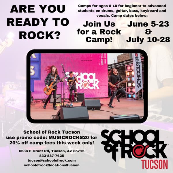 School of Rock Tucson Summer Music Camp | Performing Arts Camps in Tucson - Summer 2023