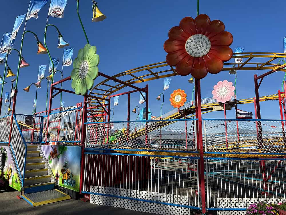 Caterpillar Themed Coaster Pima County Fair Tucson | Pima County Fair 2023 - Attraction Guide