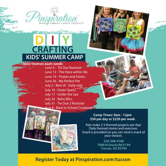 Pinspiration DIY Crafting Summer Camp | Fine Arts Camps in Tucson - Summer 2023