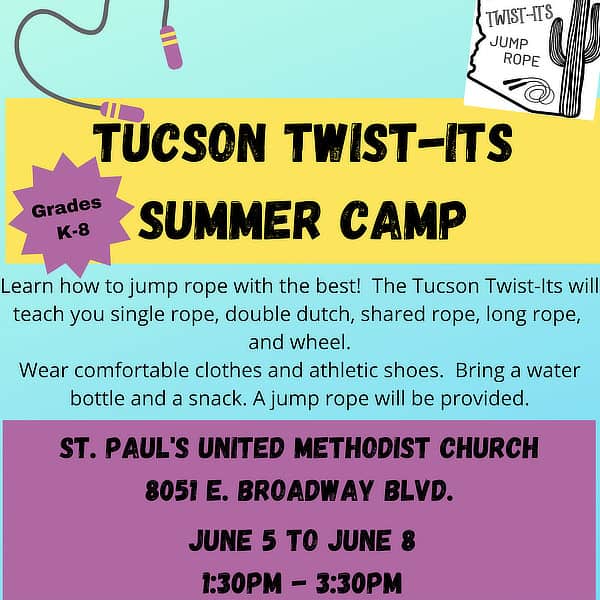 Tucson Twist Its Jump Rope Summer Camp Tucson | Sports Camps in Tucson - Summer 2023