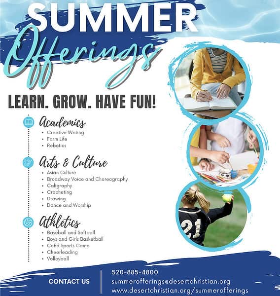 Desert Christian Summer Camps Tucson | Academic Camps in Tucson - Summer 2023