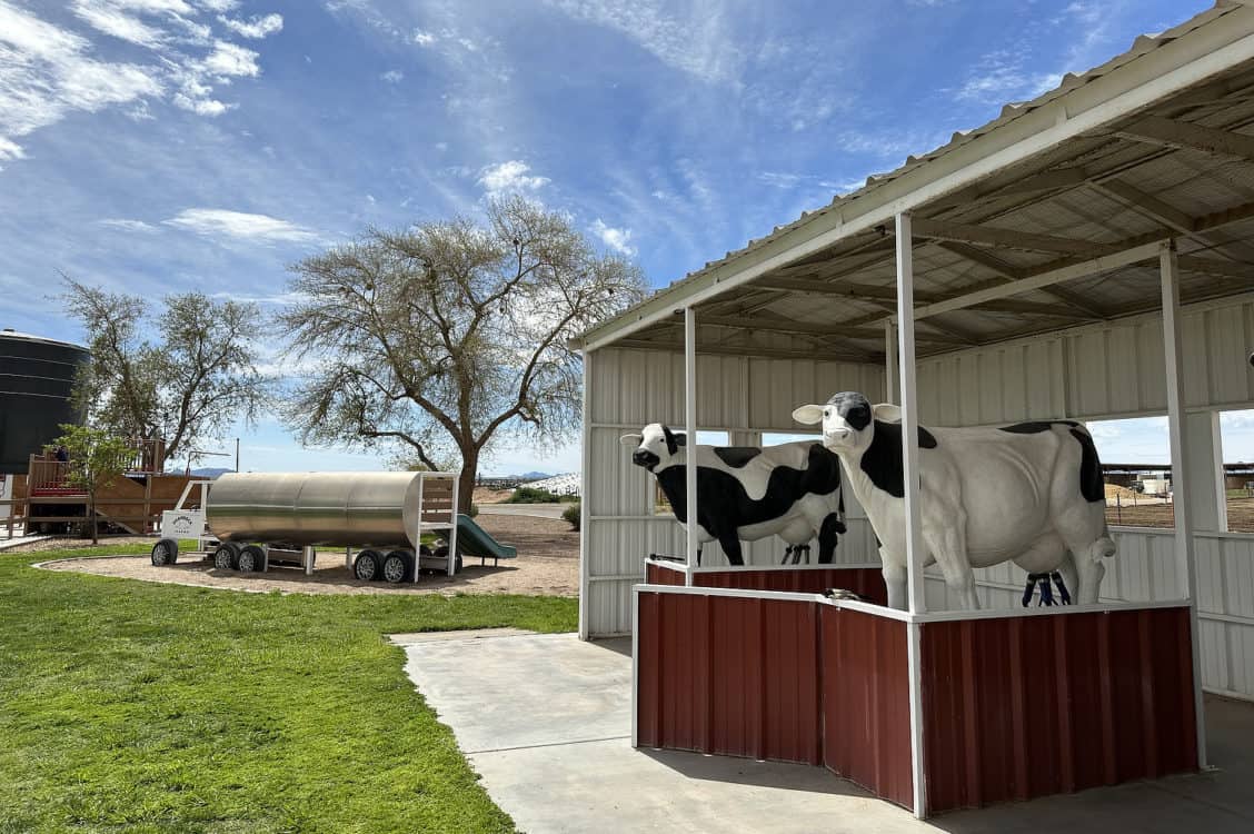 Kids Play Area Stop in Tram Tour Shamrock Farms Arizona | Shamrock Farms | Farm Tours & Field Trips