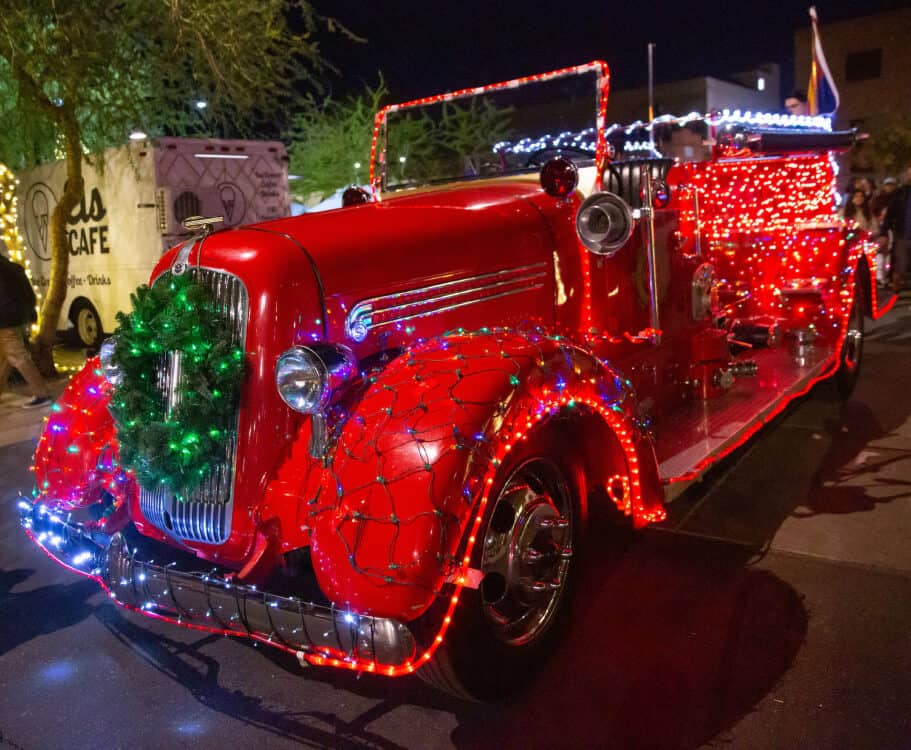 Merry Main Street Mesa Lighted Old Fashioned Truck | Best Holiday Events in Phoenix 2023