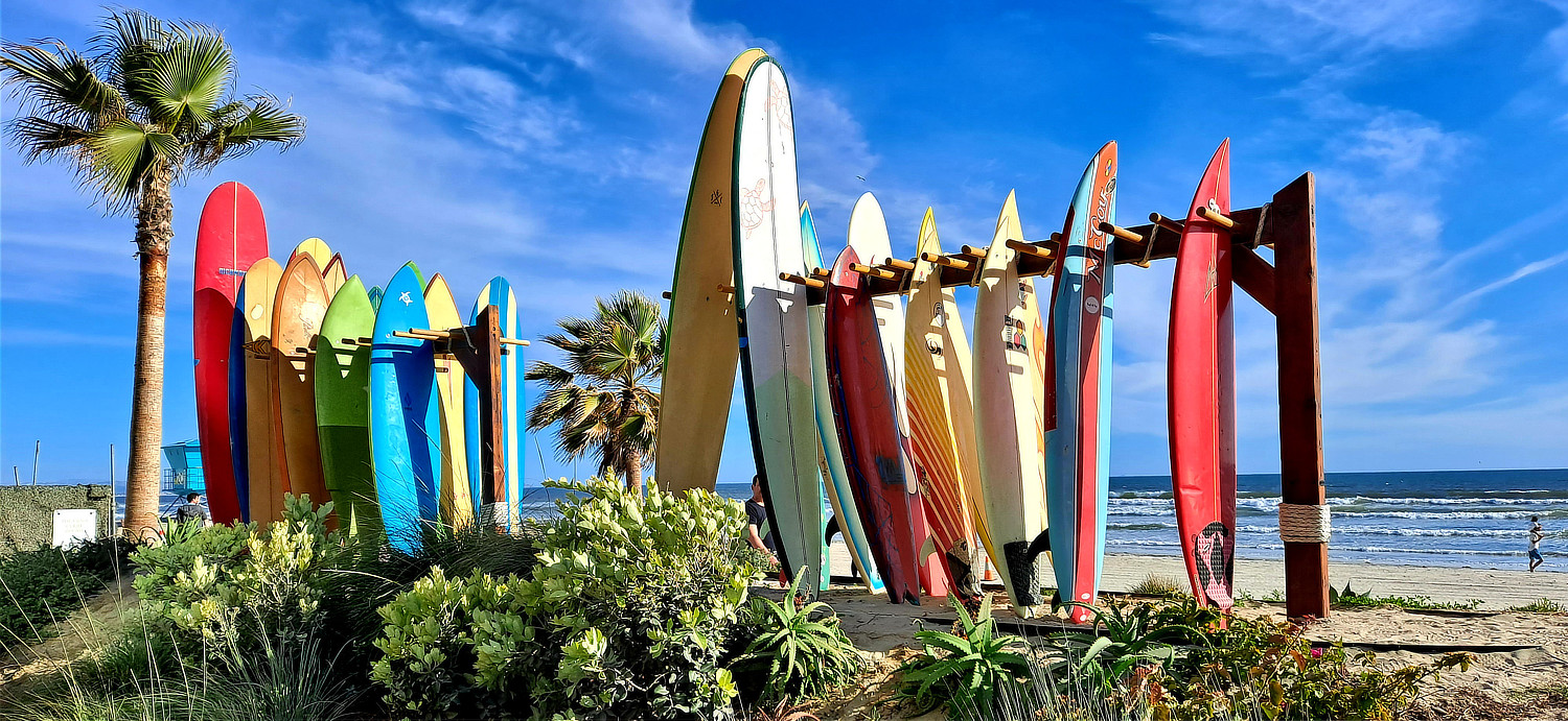 Surfboards Coronado Beach Photo By Barry Alman | Road Trip: Tucson to Coronado Island