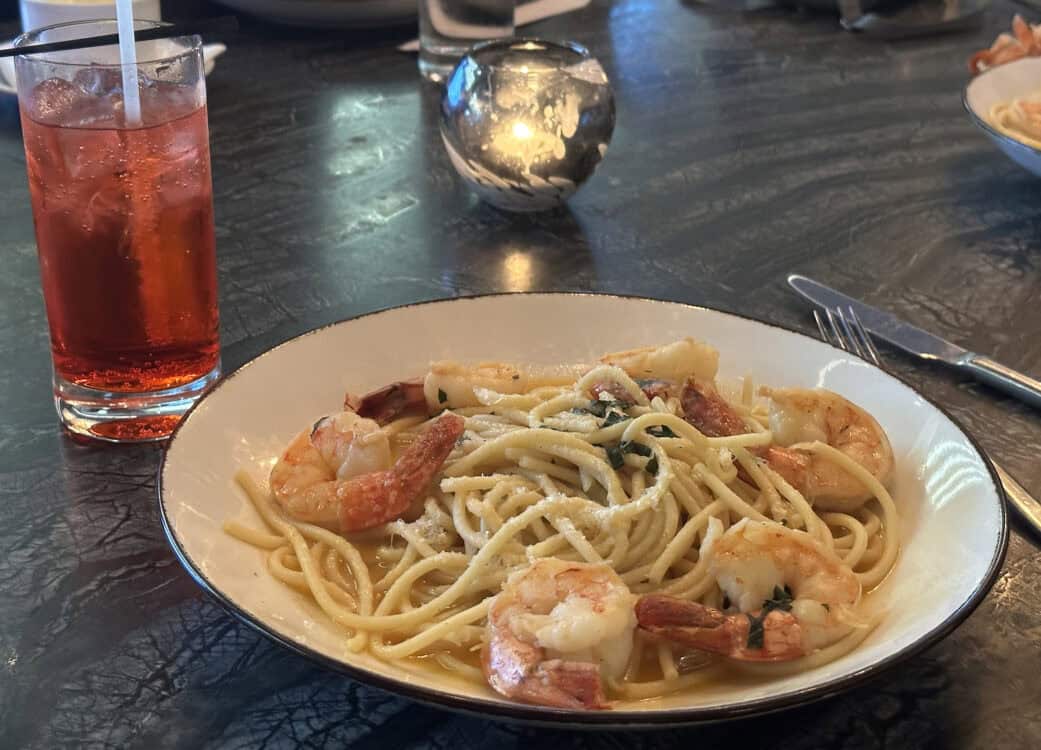 Bucatini Pasta and Shrimp H2 Loews Hollywood Hotel | Road Trip: Tucson to Universal Studios Hollywood