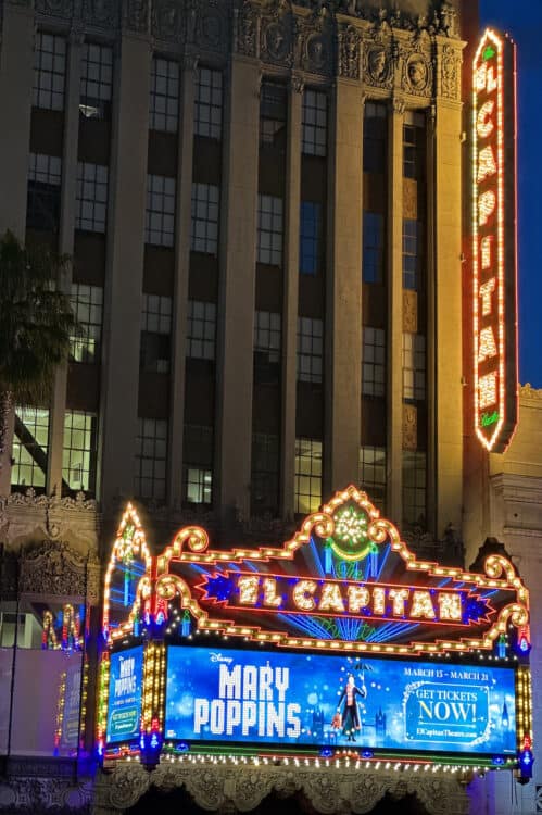 El Capitan Theatre Hollywood Across from Loews Hotel | Road Trip: Tucson to Universal Studios Hollywood