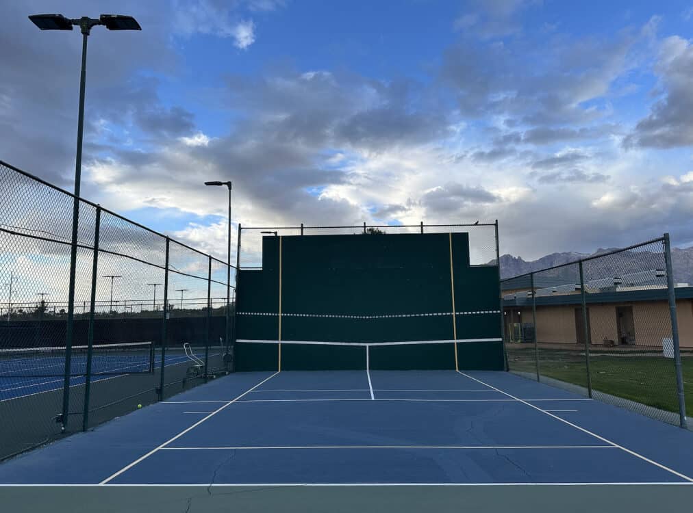 Lighted Tennis Practice Court Tucson Racquet Fitness Club | Tucson Racquet & Fitness Club - Tennis, Pickleball, Fitness, More!