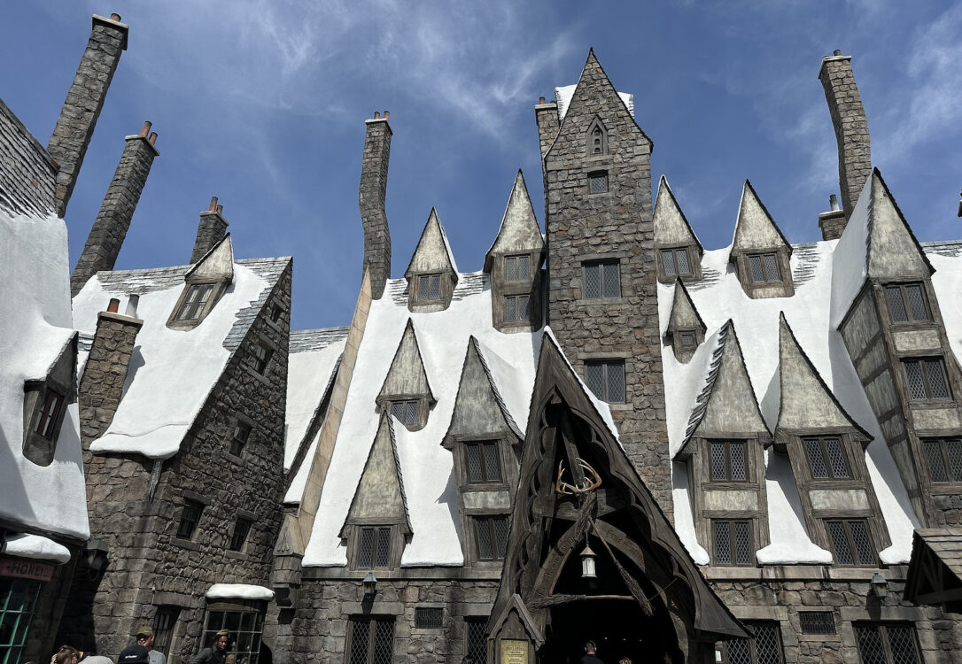 Snow Capped Hogwarts Harry Potter World Universal Studios Hollywood | Road Trip: Tucson to Universal Studios Hollywood